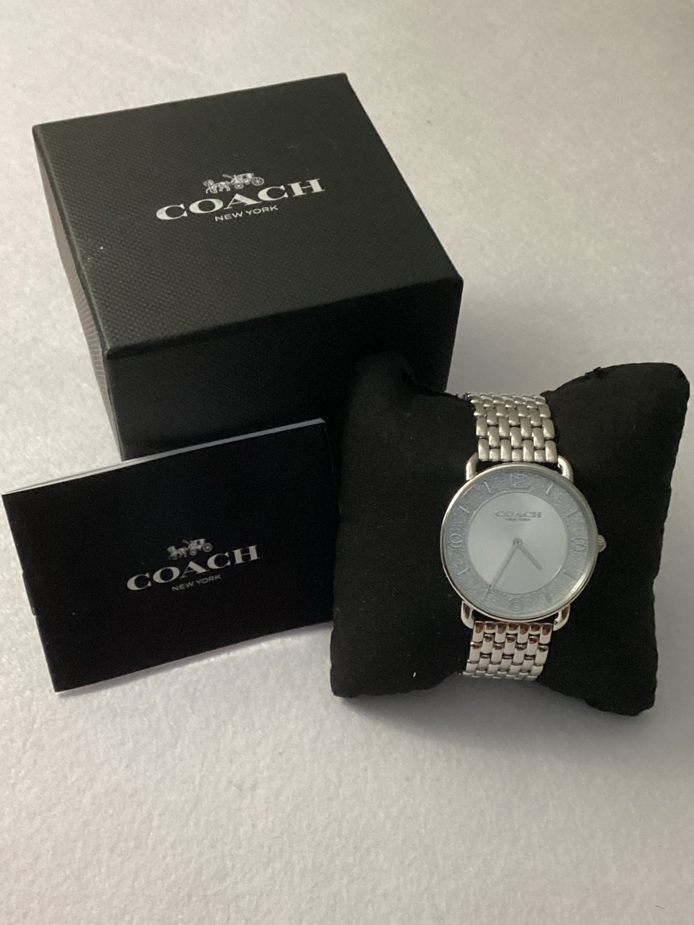 Coach Women's Silver Elliot Stainless Steel Watch 36mm